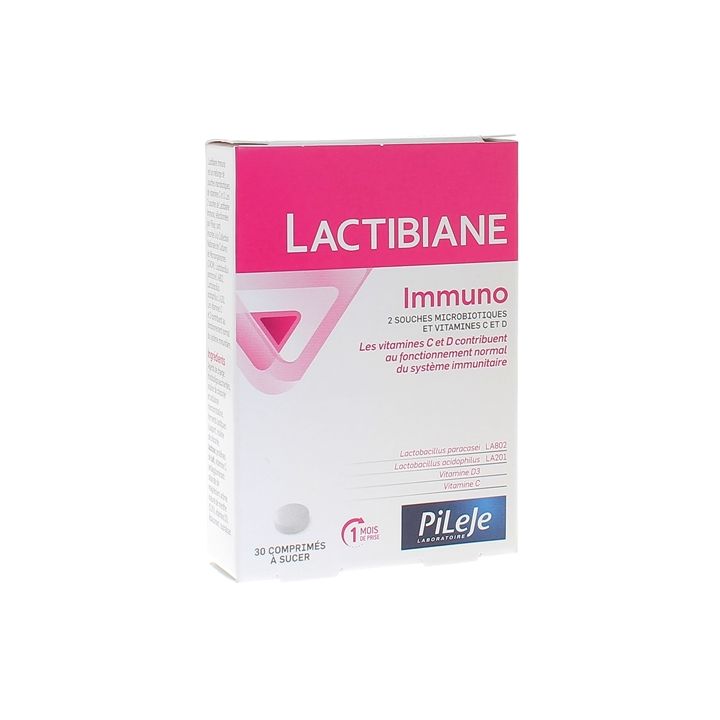 Lactibiane immuno Pileje - boite de 30 comprimés à sucer
