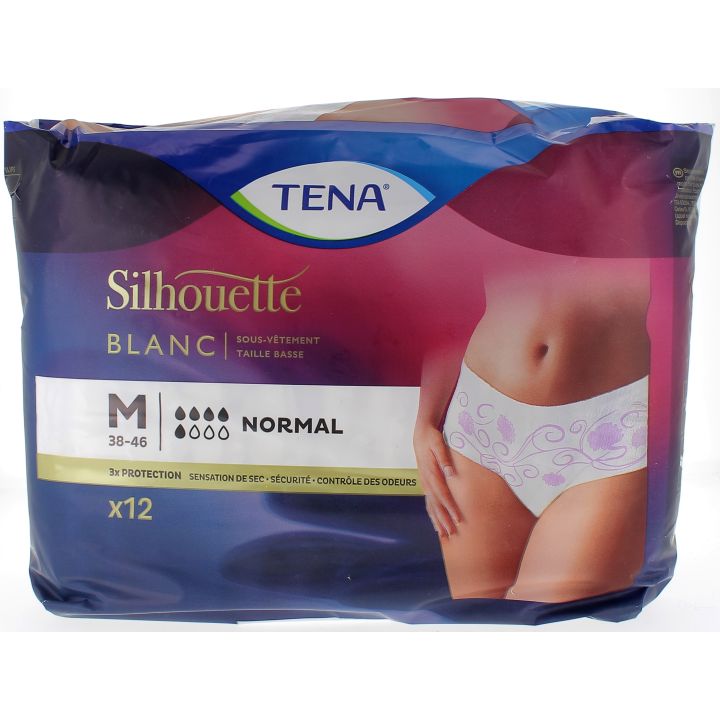 Lady silhouette normal 5 gouttes Tena - 12 protections taille M (38-46)