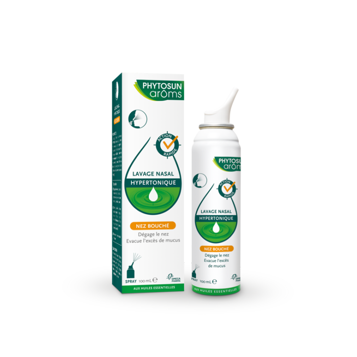 Lavage nasal hypertonique nez bouché Phytosun arôms - spray de 100ml