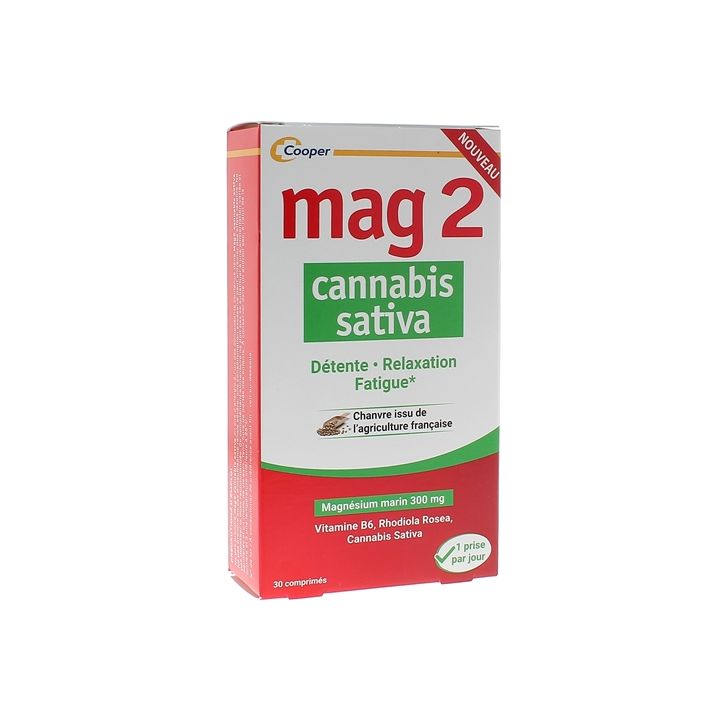 Mag 2 Cannabis Sativa Cooper - boite de 30 comprimés