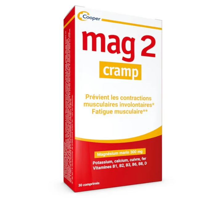 Mag 2 Cramp magnésium marin - boite de 30 comprimés