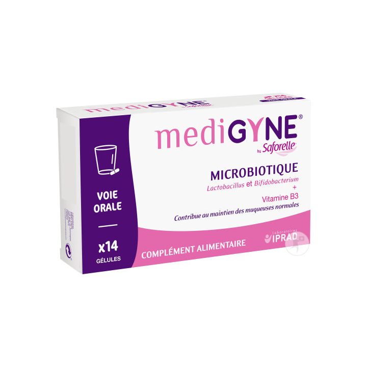 Medigyne microbiotique by Saforelle - boite de 14 gélules