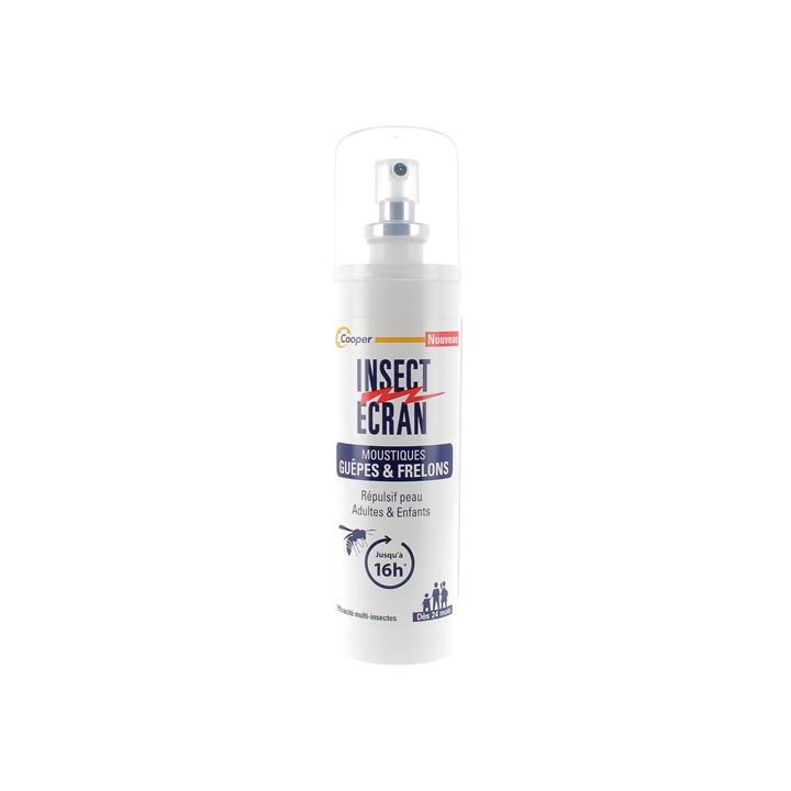 Moustiques, guêpes & frelons Répulsif peau adultes & enfants Insect Ecran - spray de 100 ml