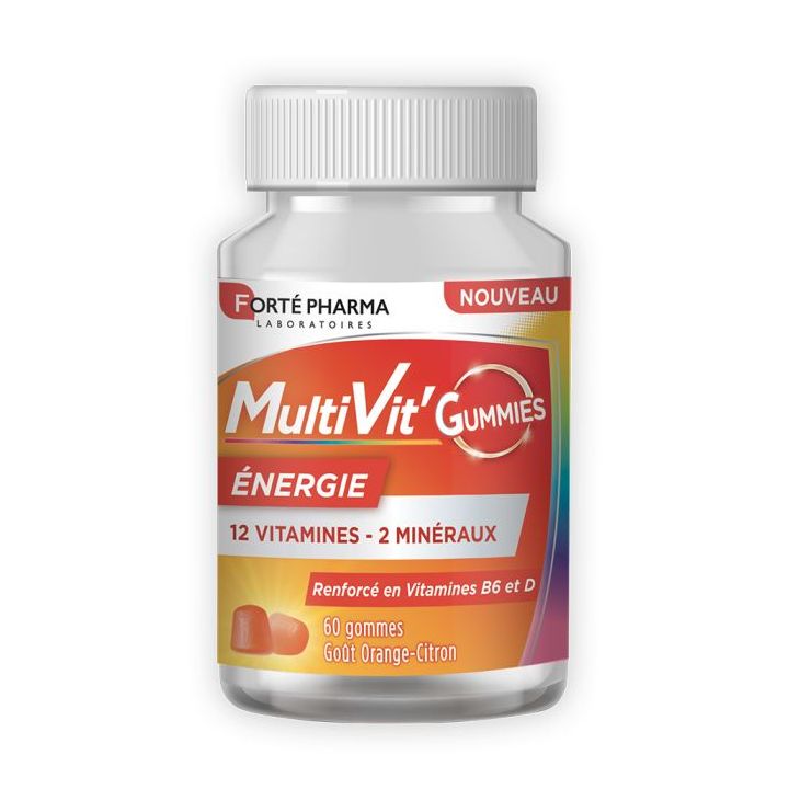 Multivit' Gummies énergie Forte Pharma - pot de 60 gommes