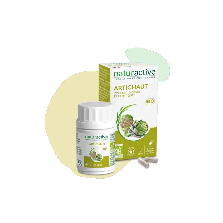 Artichaut bio Naturactive - boîte de 21 gélules