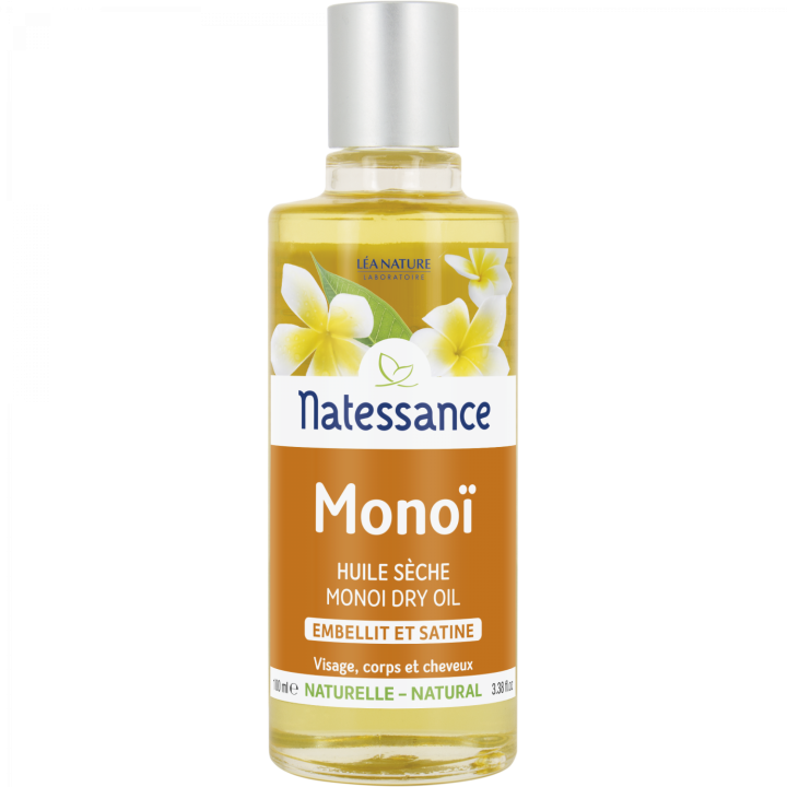 Natessance monoï huile sèche embellit et satine Léa Nature - flacon de 100 ml
