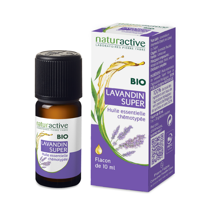 Huile essentielle de Lavandin super bio Naturactive - flacon de 10 ml