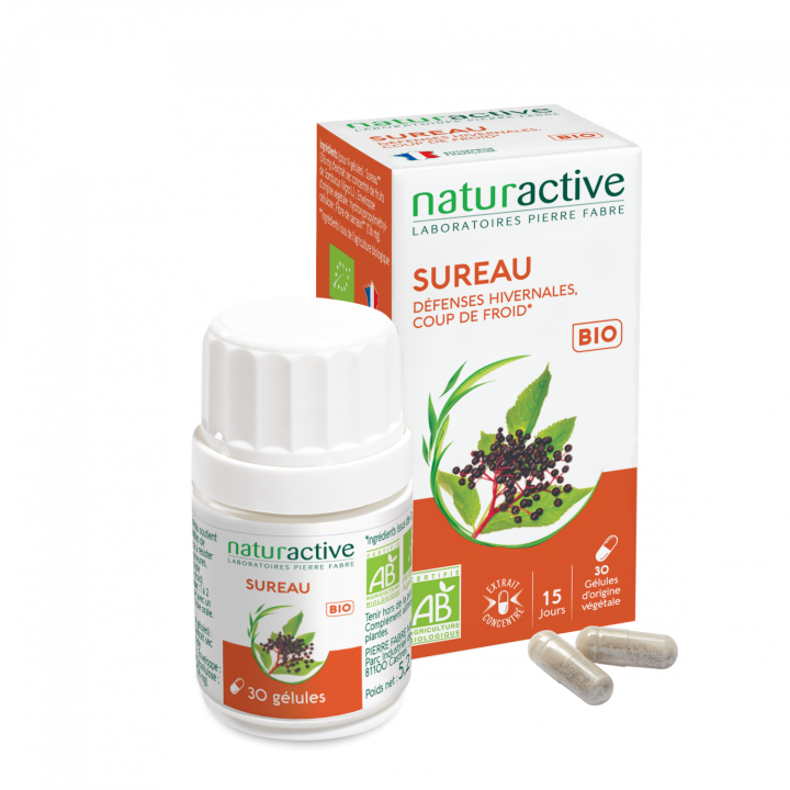 Sureau bio Naturactive - boîte de 30 gélules