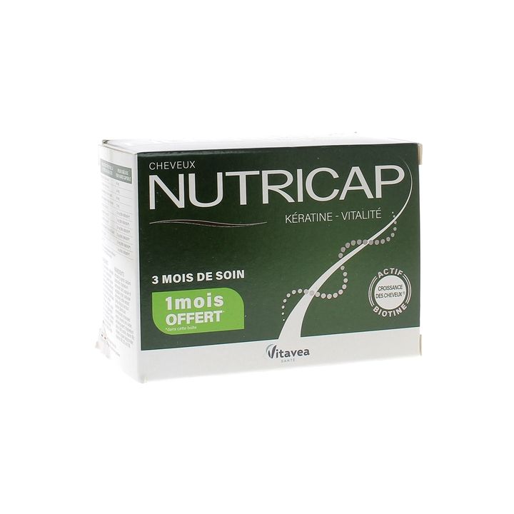 Nutricap kératine vitalité Vitavea - boite de 90 capsules