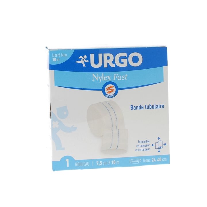Nylex fast bleu Bande tubulaire Urgo - bande de 7,5cmx10m
