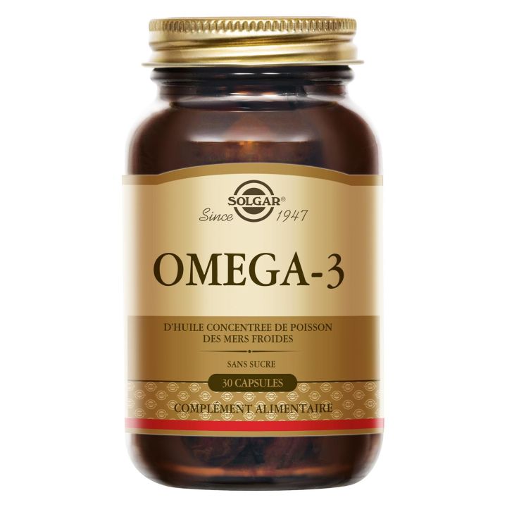 Oméga 3 Solgar - pot de 30 capsules