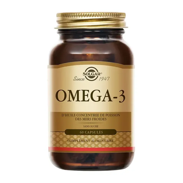 Oméga-3 cardiovasculaire Solgar - pot de 60 capsules