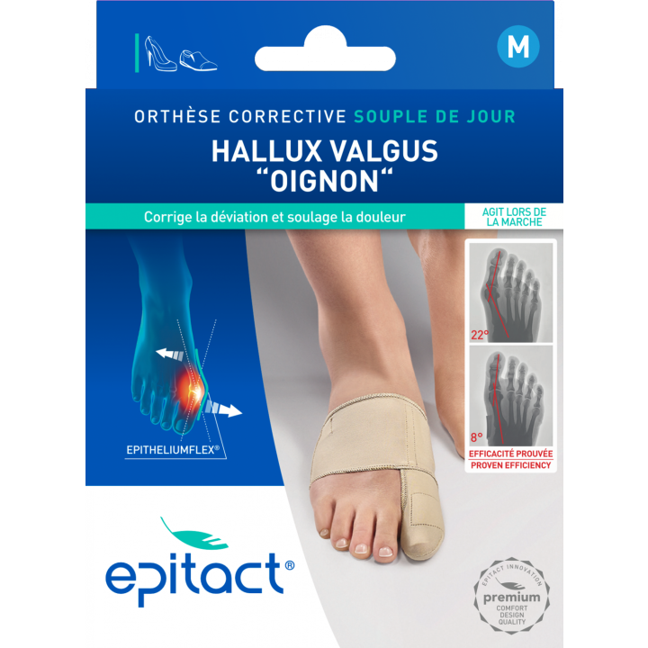 Orthèse corrective Hallux Valgus Taille M souple de jour Epitact - 1 unité