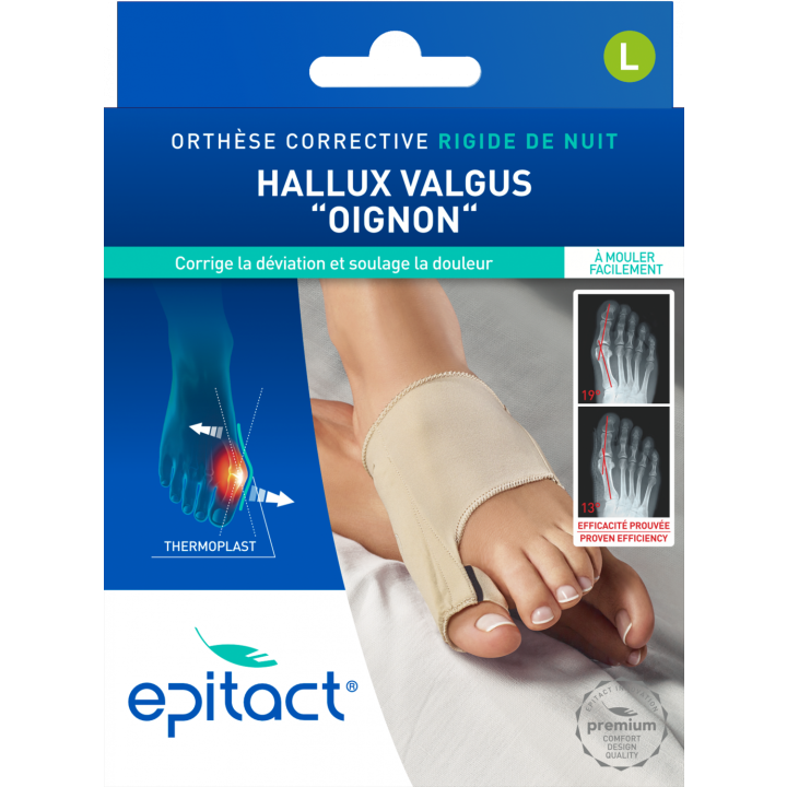 Orthèse corrective Hallux Valgus nuit Epitact - 1 unité taille L