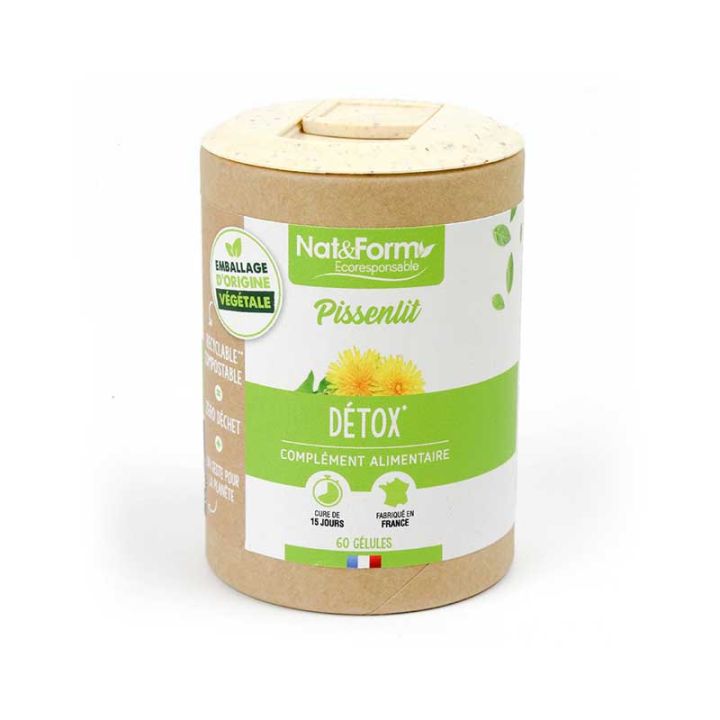 Pissenlit Ecoresponsable Nat&Form - boite de 60 gélules