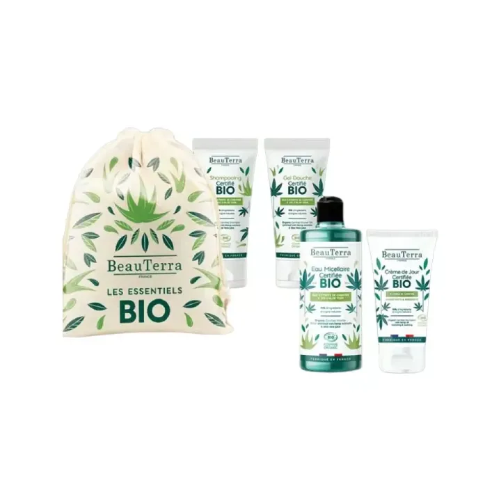Les essentiels bio Beauterra - pochon de 4 produits