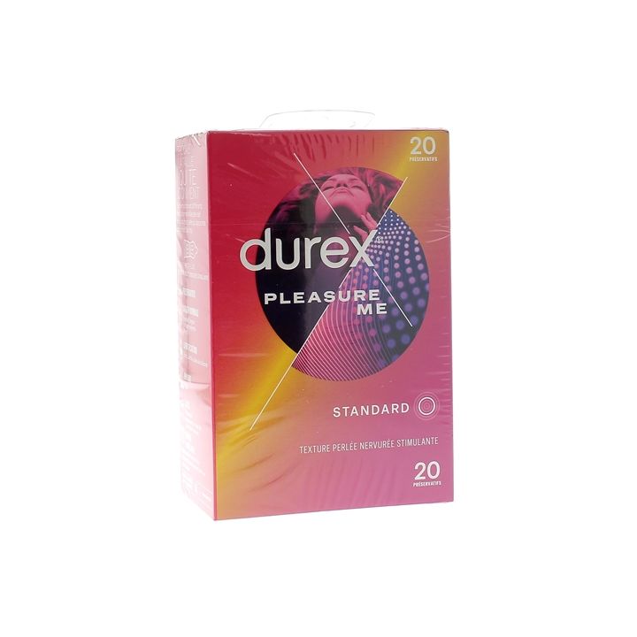 Préservatifs Pleasure Me Durex - boîte de 20 préservatifs