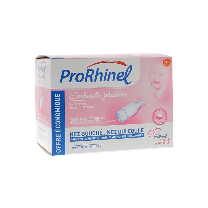 ProRhinel embouts jetables souples - boite de 20 embouts