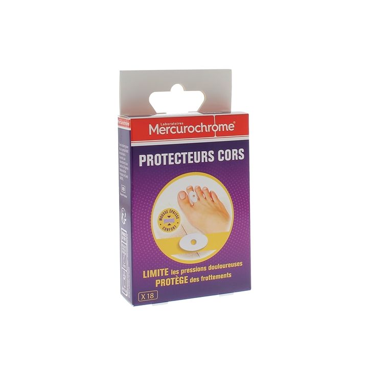 Protecteurs cors Mercurochrome - boite de 18 protecteurs