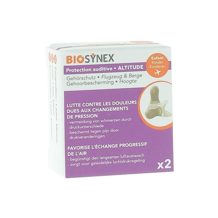 Protection auditive altitude enfant Biosynex - boîte d'une paire
