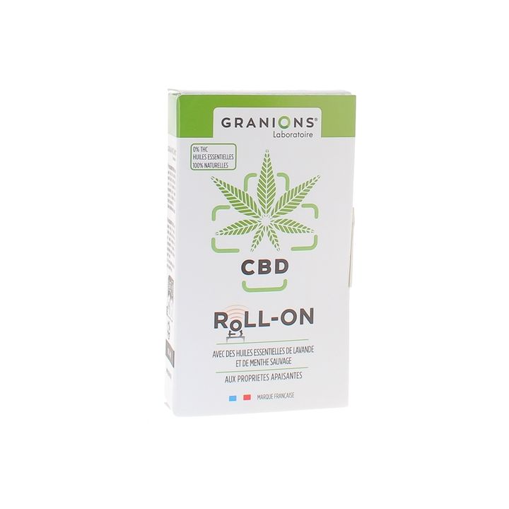 Roll-on apaisant au CBD et aux huiles essentielles Granions - roll-on de 5ml