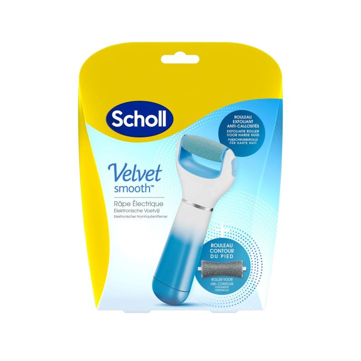 Velvet Smooth express Pedi râpe électrique anti-callosités Scholl - 1 râpe bleue
