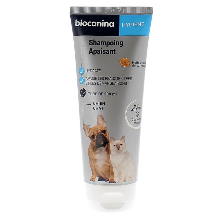Shampoing apaisant chien et chat Biocanina - tube de 200 ml