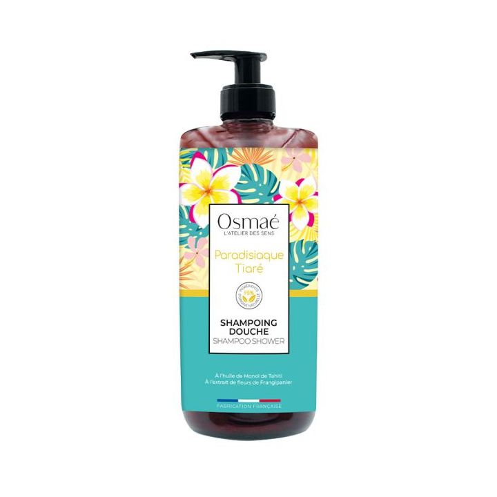 Shampoing douche Paradisiaque Tiaré Osmaé - flacon-pompe de 1L