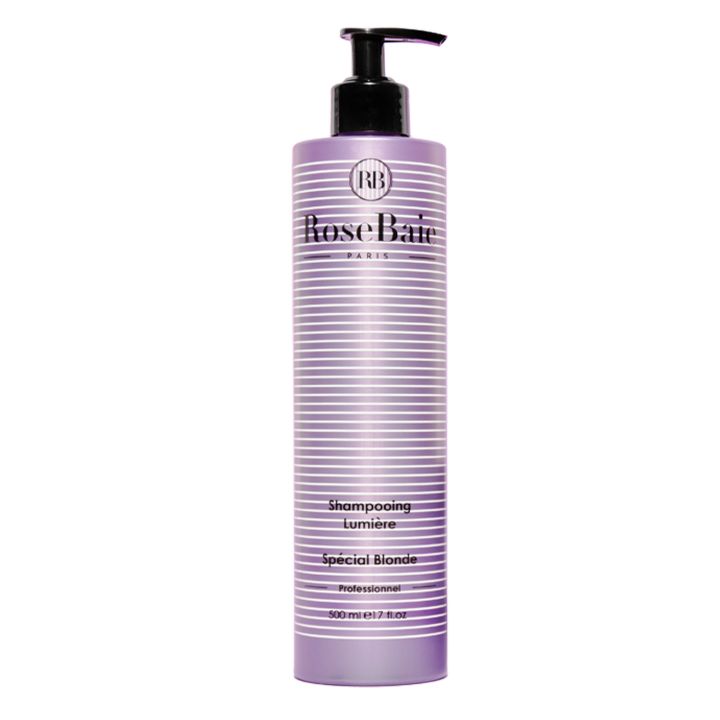 Shampoing lumière spécial blonde RoseBaie - flacon-pompe de 500ml