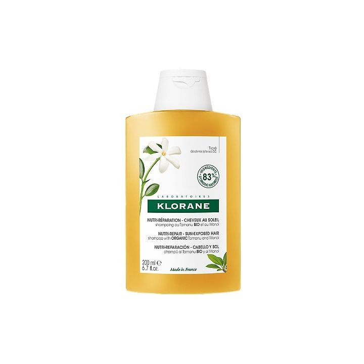 Shampoing nutritif après-soleil au Monoï et Tamanu BIO Klorane - flacon de 200 ml