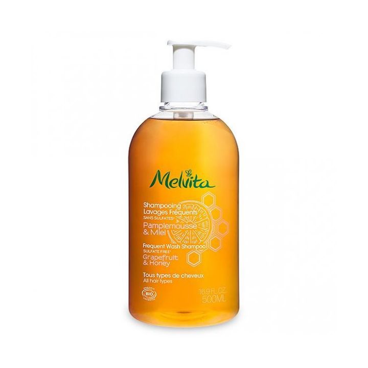 Shampooing lavages fréquents BIO Melvita - flacon pompe 500 ml