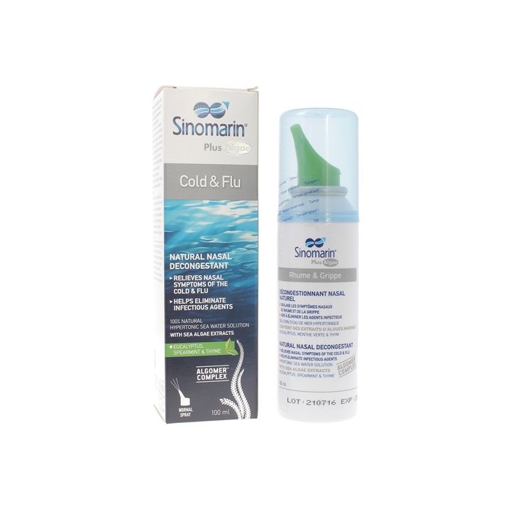 Sinomarin Plus Algae Spray nasal Rhume & grippe Gifrer - spray de 100ml