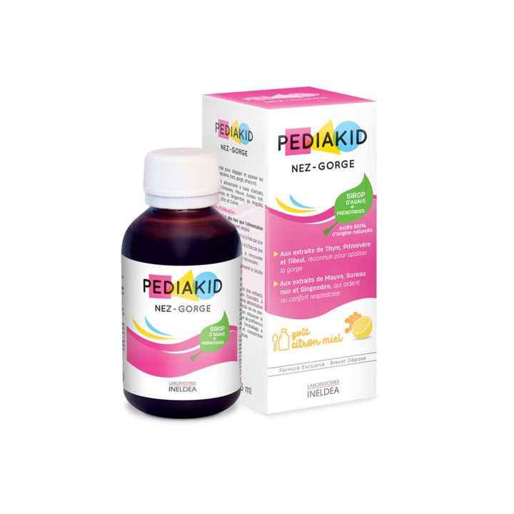 Pediakid nez-gorge goût miel citron - flacon de 125 ml