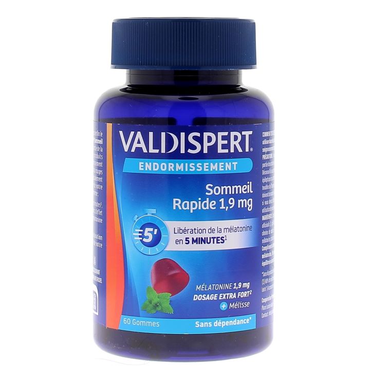 Sommeil rapide Valdispert - pot de 60 gommes