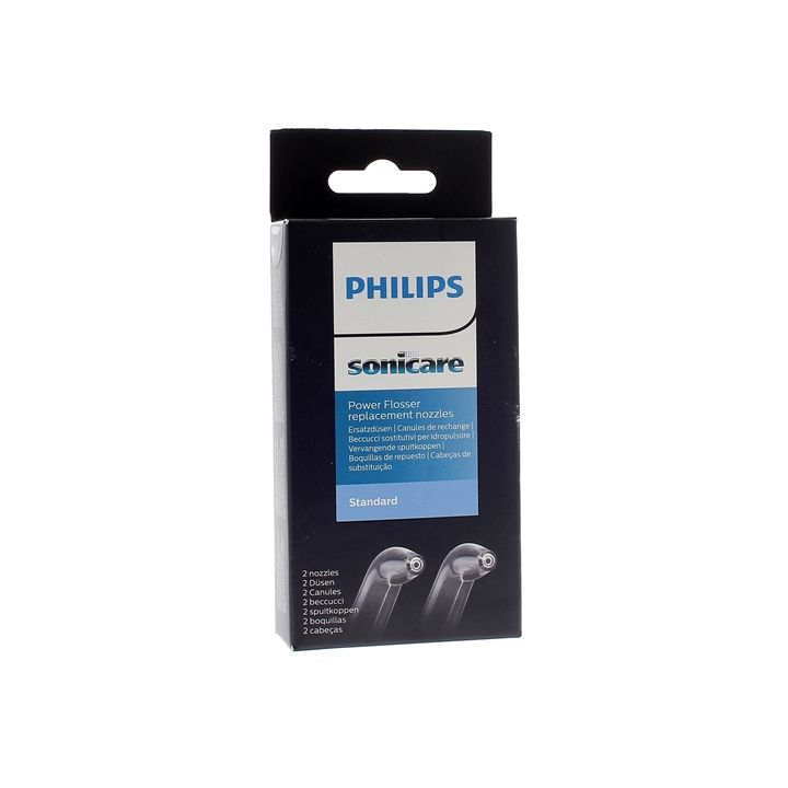 Sonicare Canule standard pour hydropulseur Power Flosser Philips - boîte de 2 canules de rechange