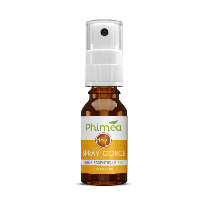 Spray gorge à la Propolis et aux huiles essentielles BIO Phimea - spray de 15 ml