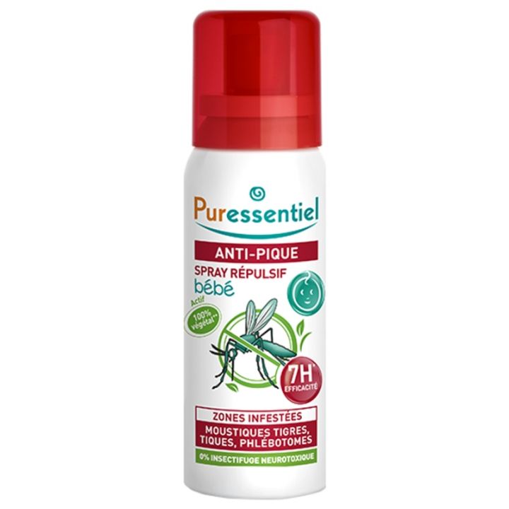 Spray répulsif anti-pique 7h bébé Puressentiel - spray de 60 ml