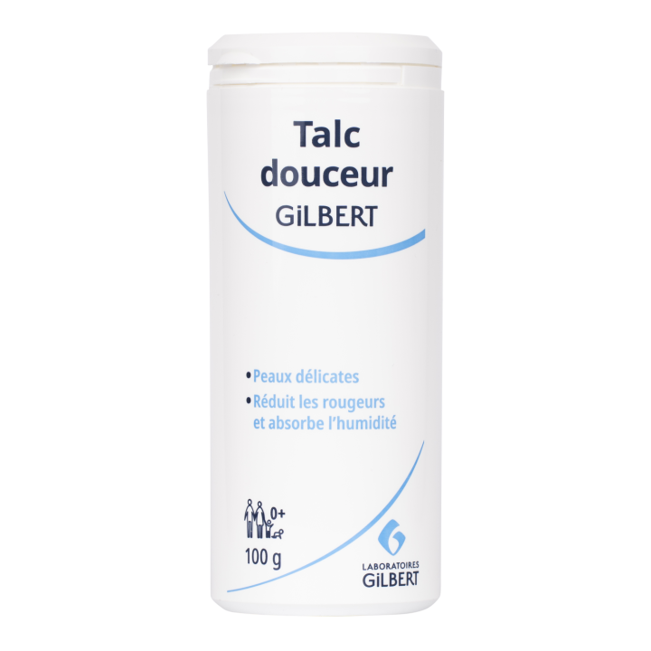 Talc douceur bébé Gilbert - tube de 100 g