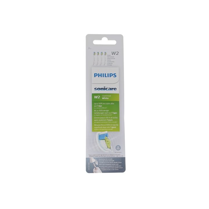 Têtes de brosse W2 Optimal White HX6064 Sonicare Philips - boîte de 4 têtes de brosse
