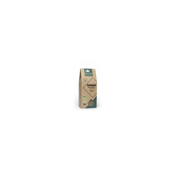 Tisane Aubépine Sommités fleuries relaxation Nat & Form - sachet de 40 g
