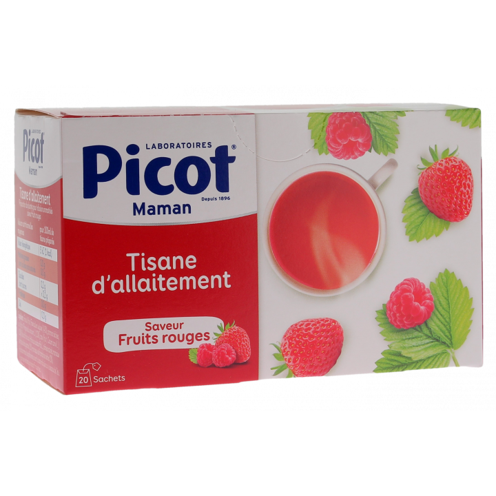 Tisane d'allaitement saveur fruits rouges Picot - boîte de 20 sachets