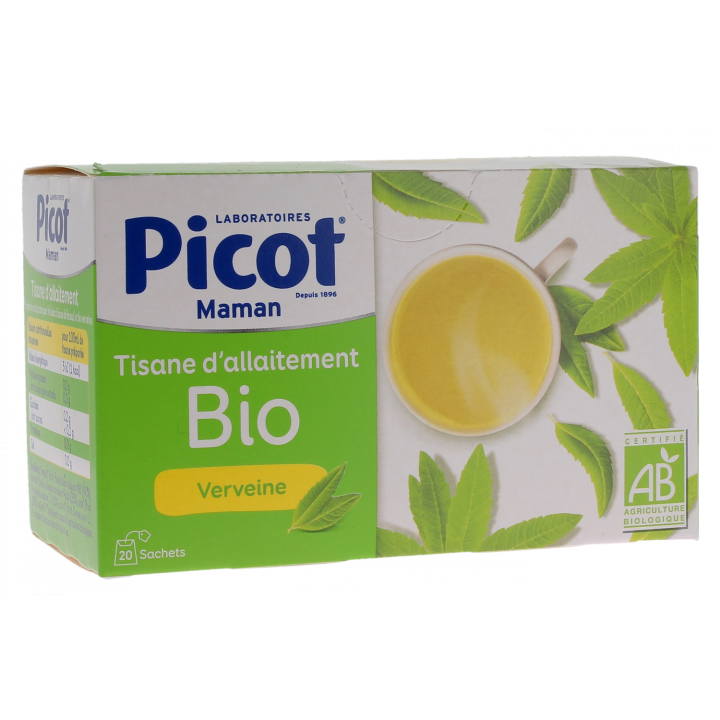 Tisane d'allaitement verveine bio Picot - boite de 20 sachets