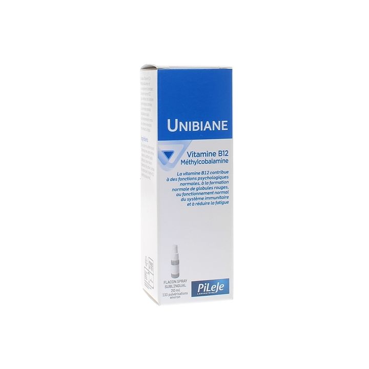 Unibiane vitamine B12 Pileje - Spray de 20 ml