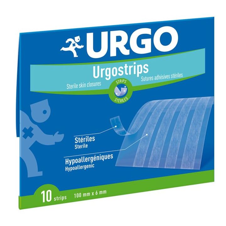 Urgostrips strips stériles Urgo - 10 strips 100 x 6 mm
