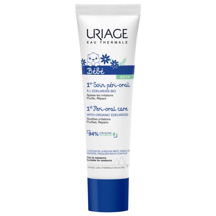 1er soin péri-oral bébé crème réparatrice Uriage - tube de 30 ml