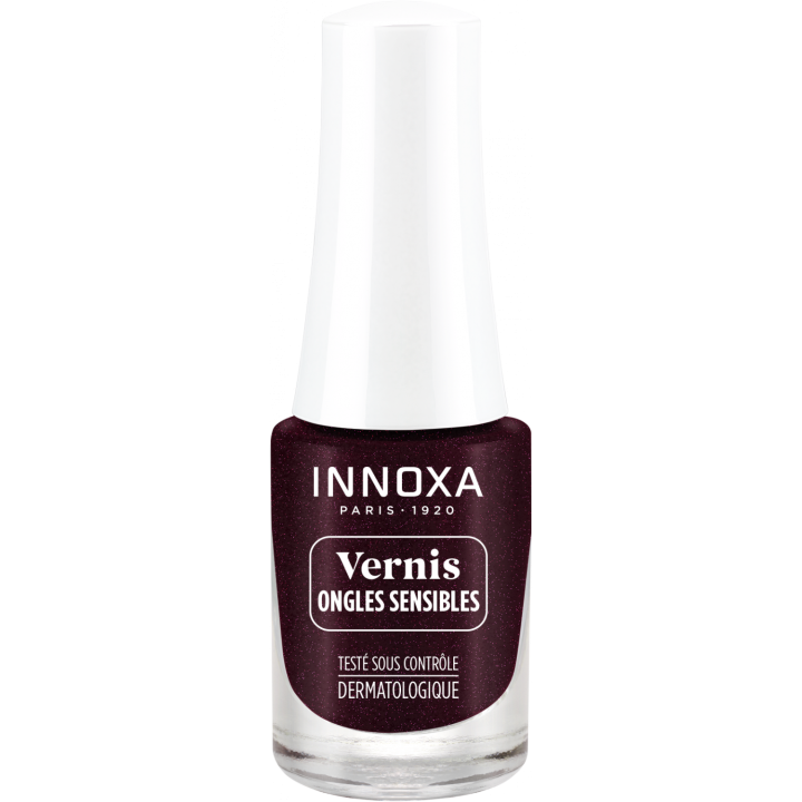 Vernis à ongles hypoallergénique Prune 108 Innoxa - flacon de 4,8 ml