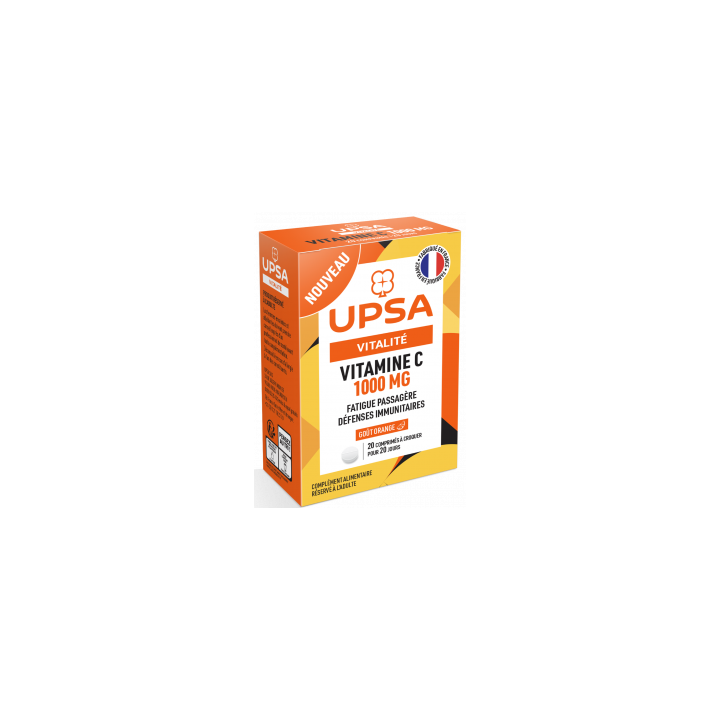 Vitalité Vitamine C 1000 mg UPSA - boîte de 20 comprimés