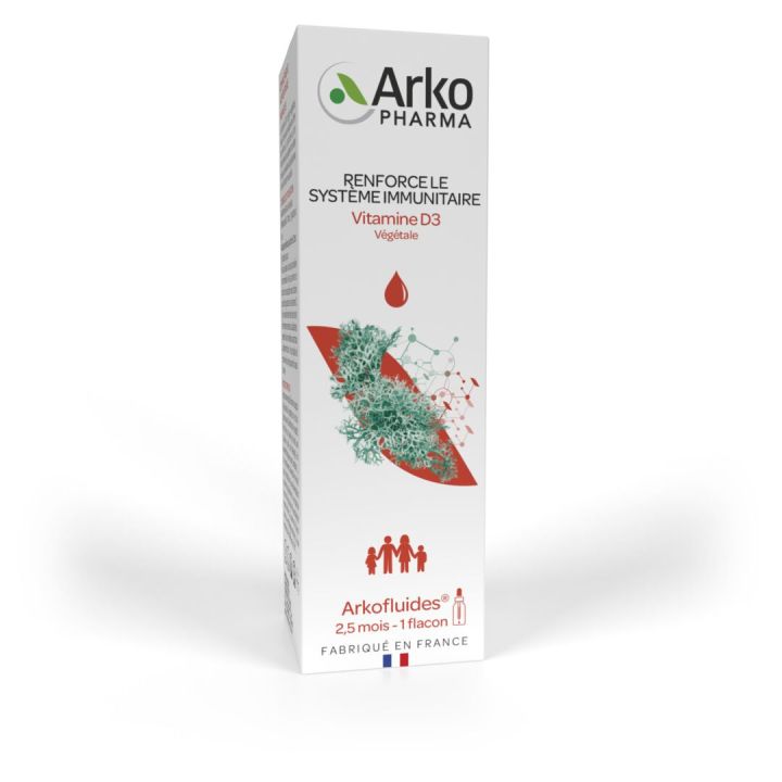 Vitamine D3 végétale Arkopharma - flacon-pipette de 15ml