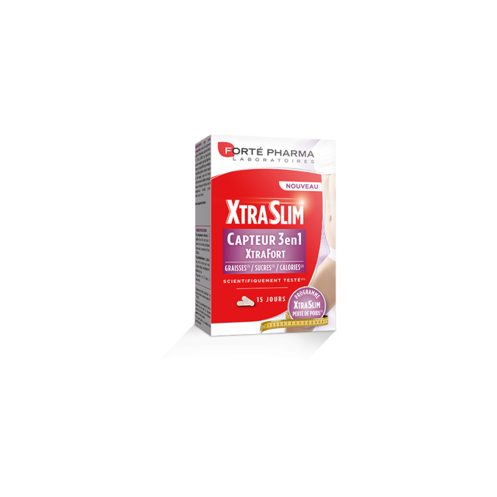 XtraSlim Capteur 3 en 1 XtraFort Forté Pharma - boîte de 60 gélules