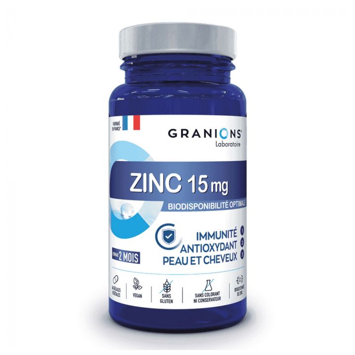 Zinc 15mg Granions - boîte de 60 gélules